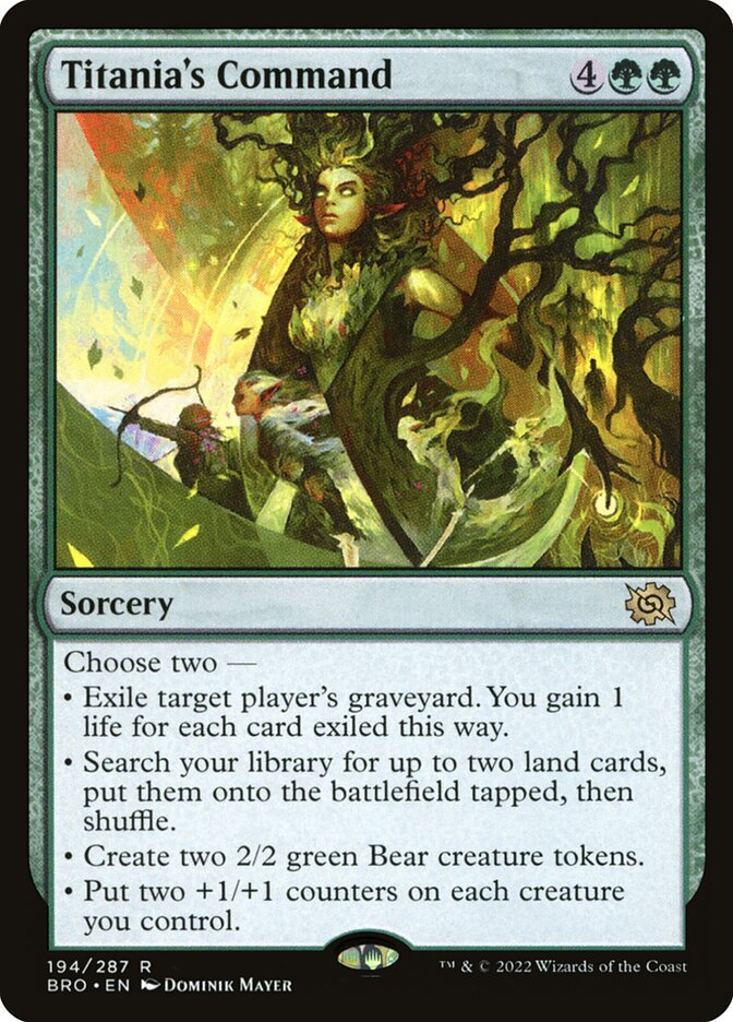 Comando de Titânia / Titania's Command - Magic: The Gathering - MoxLand