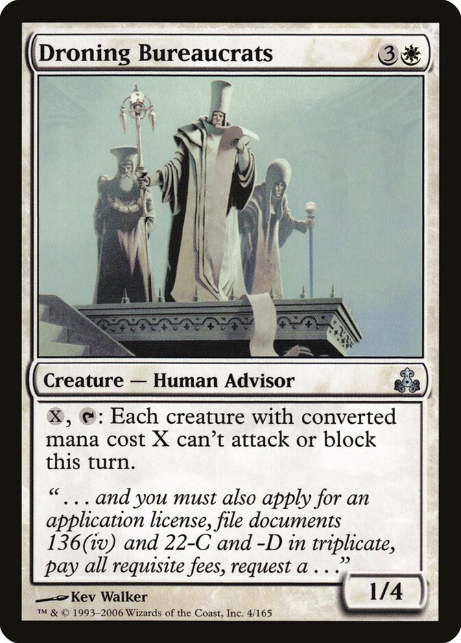 Burocratas Monótonos / Droning Bureaucrats - Magic: The Gathering - MoxLand