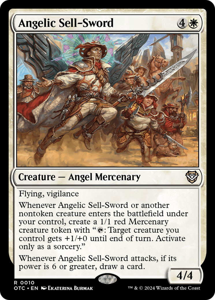 Angelic Sell-Sword - Magic: The Gathering - MoxLand