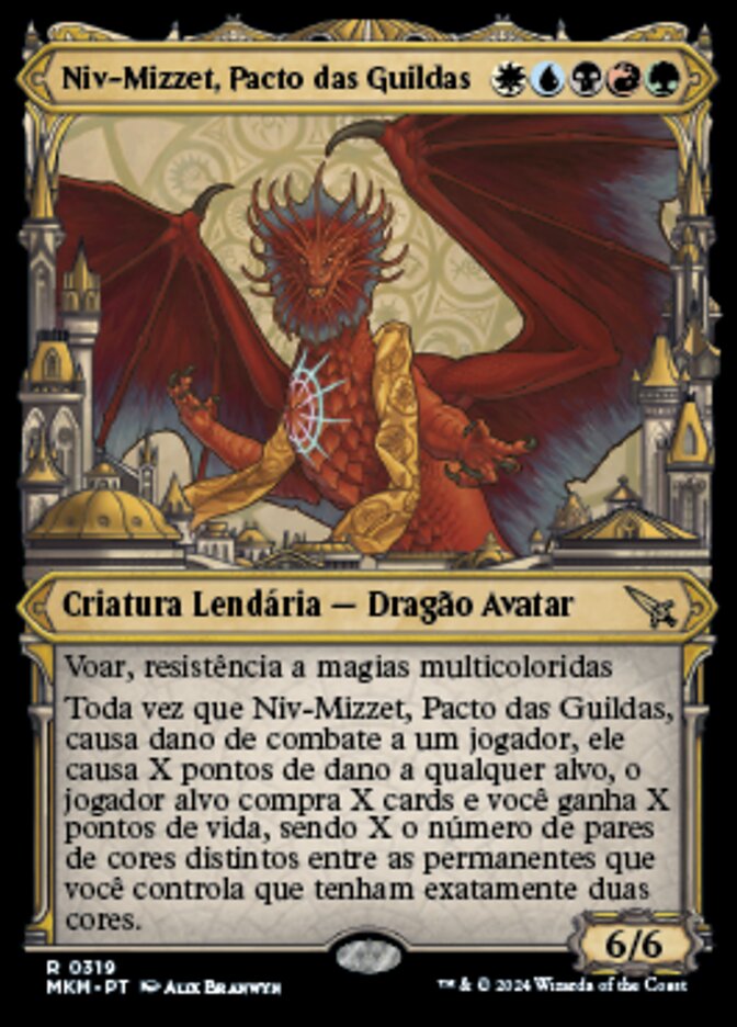 Niv-Mizzet, Pacto das Guildas / Niv-Mizzet, Guildpact - Magic: The Gathering - MoxLand