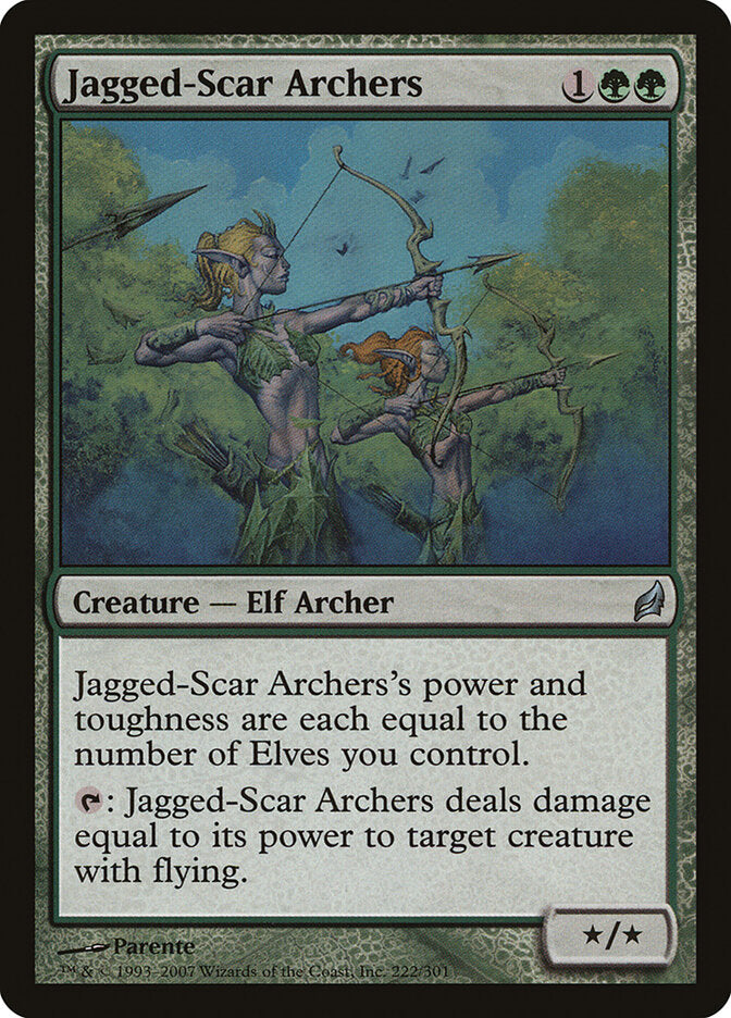 Arqueiros da Cicatriz Dentada / Jagged-Scar Archers - Magic: The Gathering - MoxLand