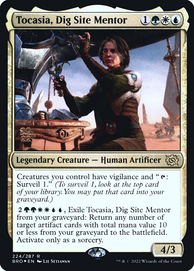 Tocasia, Mentora do Sítio de Escavação / Tocasia, Dig Site Mentor - Magic: The Gathering - MoxLand