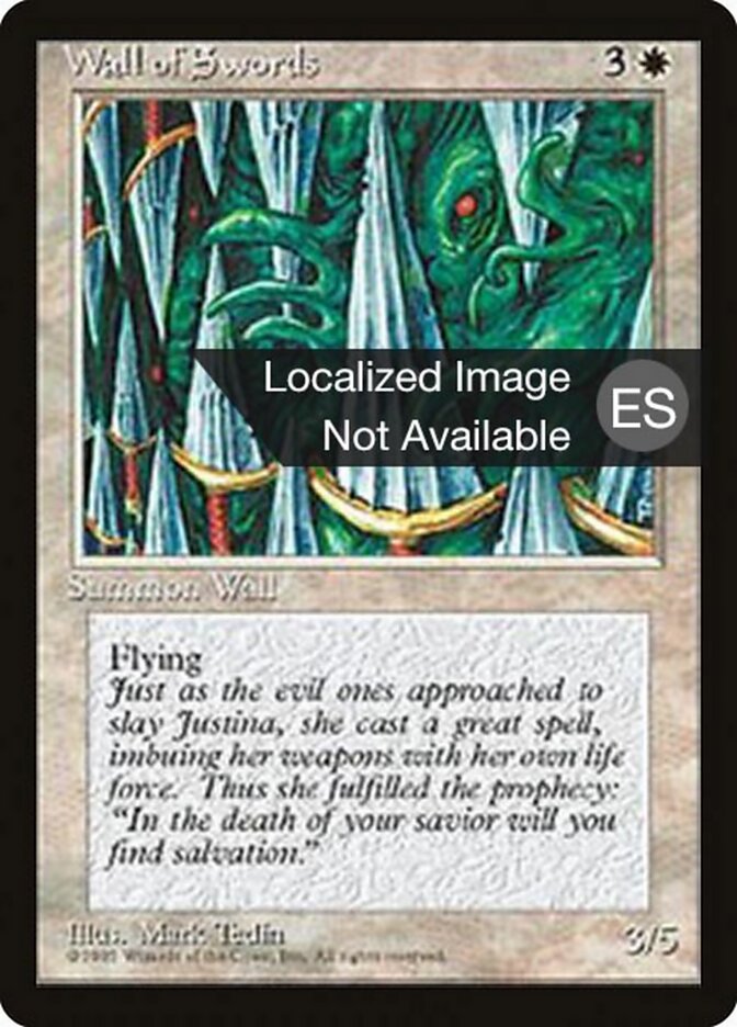 Barreira de Espadas / Wall of Swords - Magic: The Gathering - MoxLand