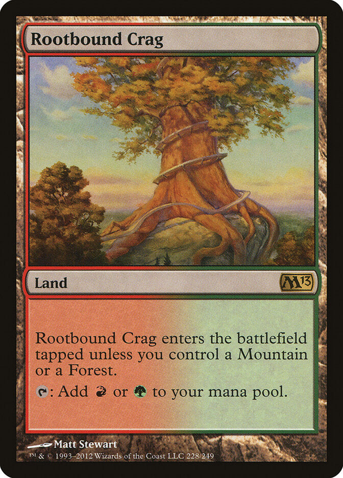 Penhasco do Raizame / Rootbound Crag - Magic: The Gathering - MoxLand