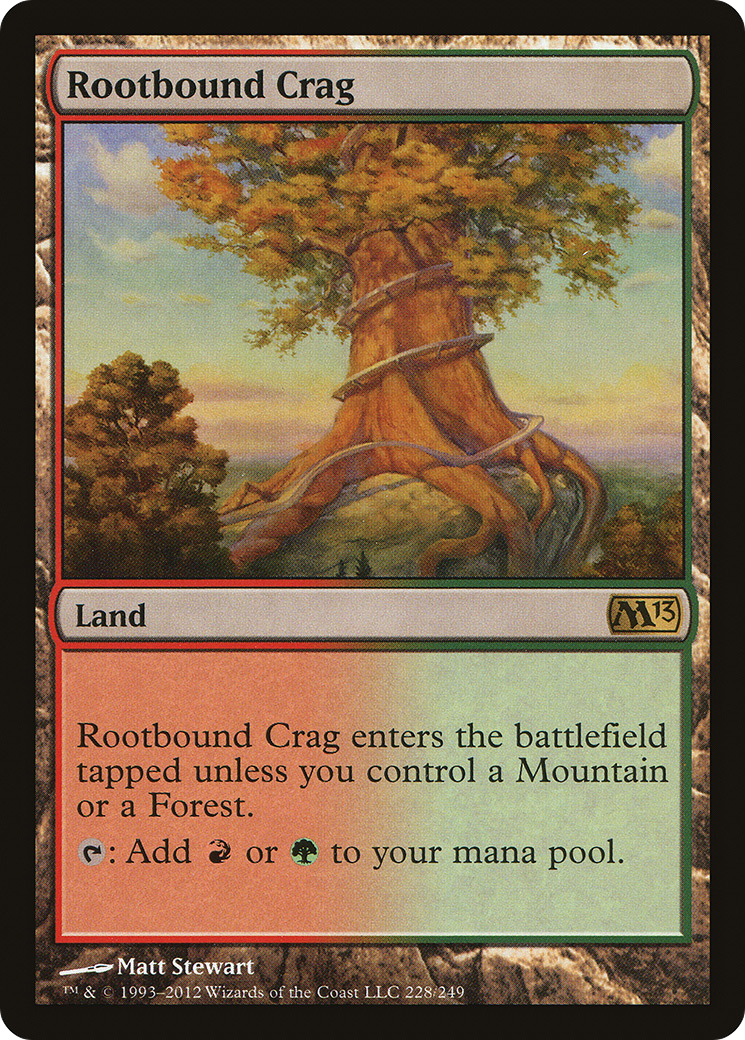 Penhasco do Raizame / Rootbound Crag - Magic: The Gathering - MoxLand