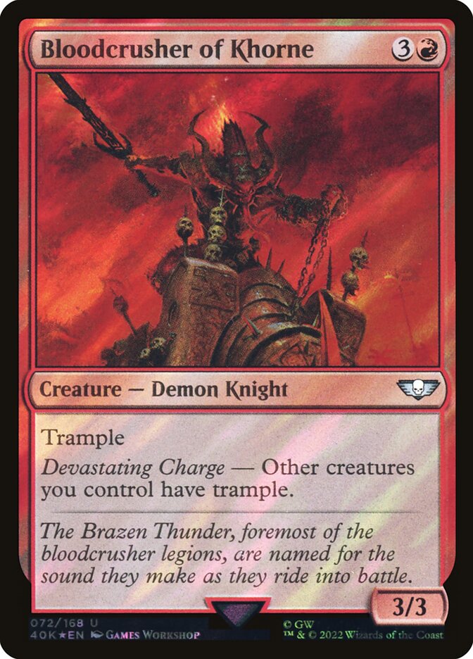 Bloodcrusher de Khorne / Bloodcrusher of Khorne - Magic: The Gathering - MoxLand