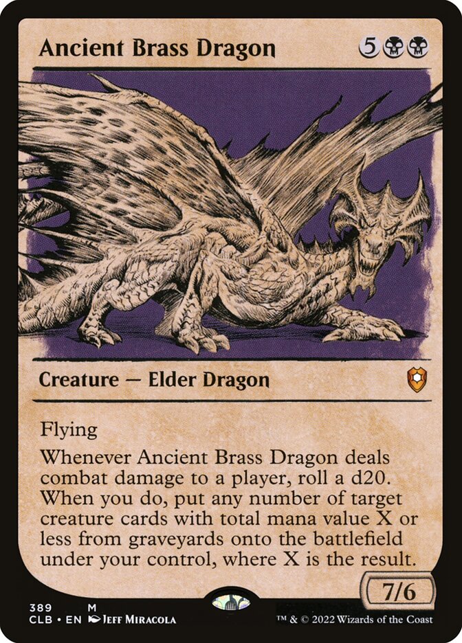 Dragão de Latão Ancião / Ancient Brass Dragon - Magic: The Gathering - MoxLand