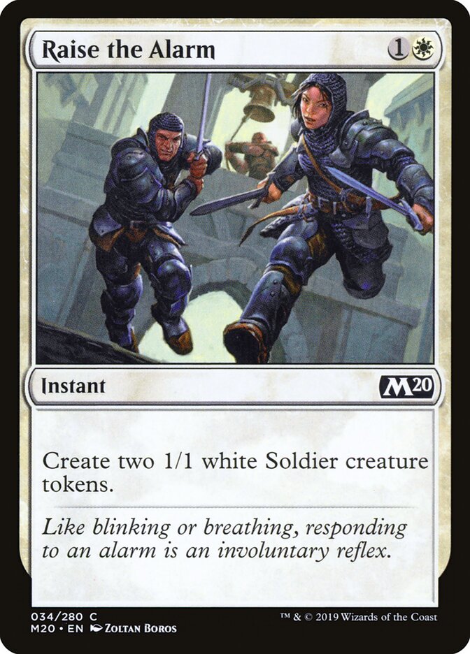Soar o Alarme / Raise the Alarm - Magic: The Gathering - MoxLand