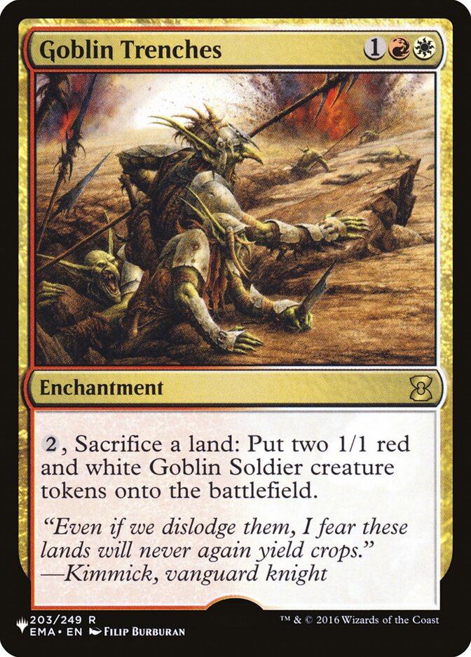 Goblins Trinchadores / Goblin Trenches - Magic: The Gathering - MoxLand