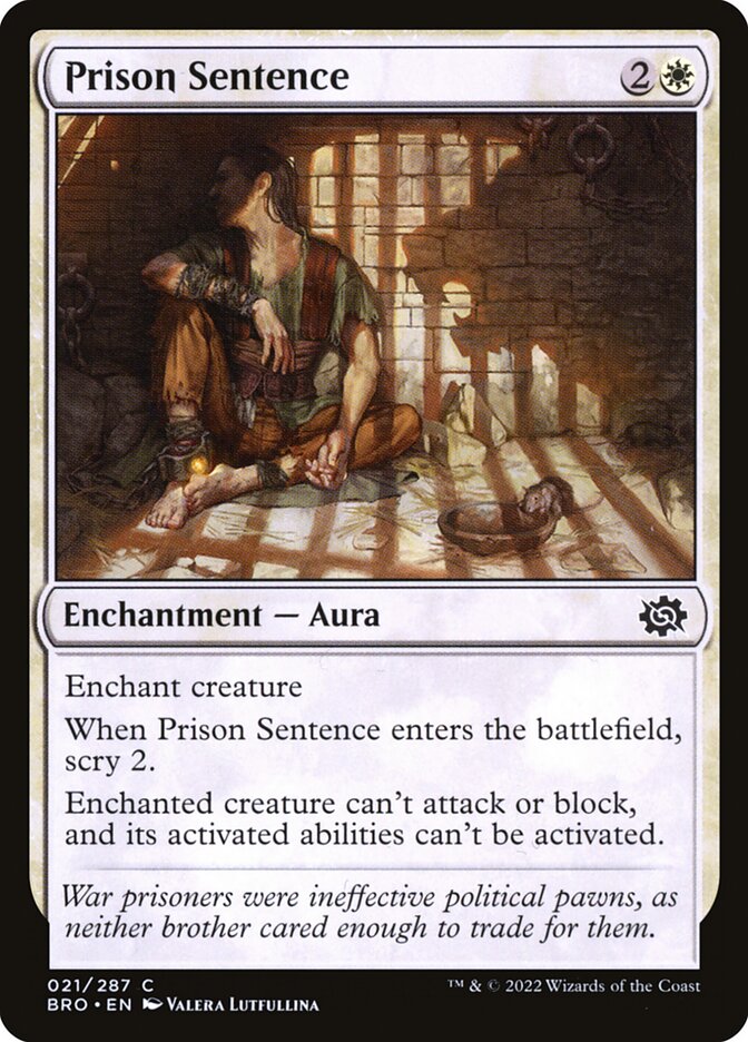 Sentença de Prisão / Prison Sentence - Magic: The Gathering - MoxLand