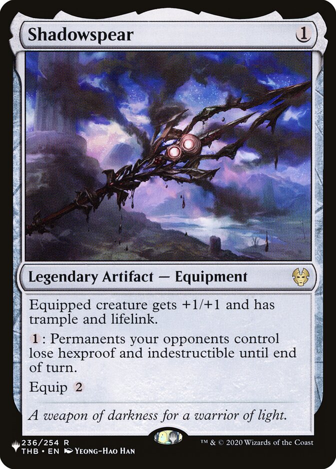 Lança Sombria / Shadowspear - Magic: The Gathering - MoxLand