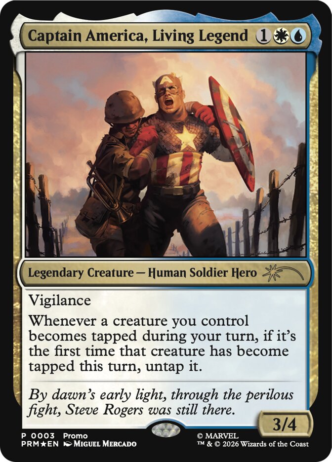 Captain America, Living Legend - Magic: The Gathering - MoxLand