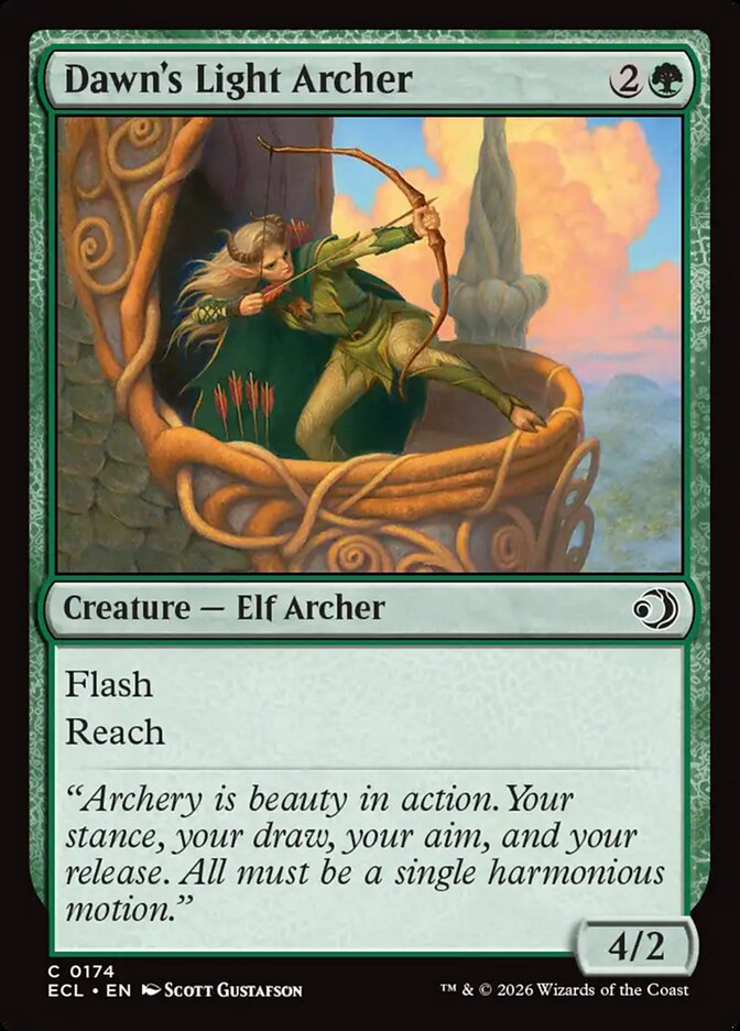 Arqueira da Luz da Aurora / Dawn's Light Archer - Magic: The Gathering - MoxLand