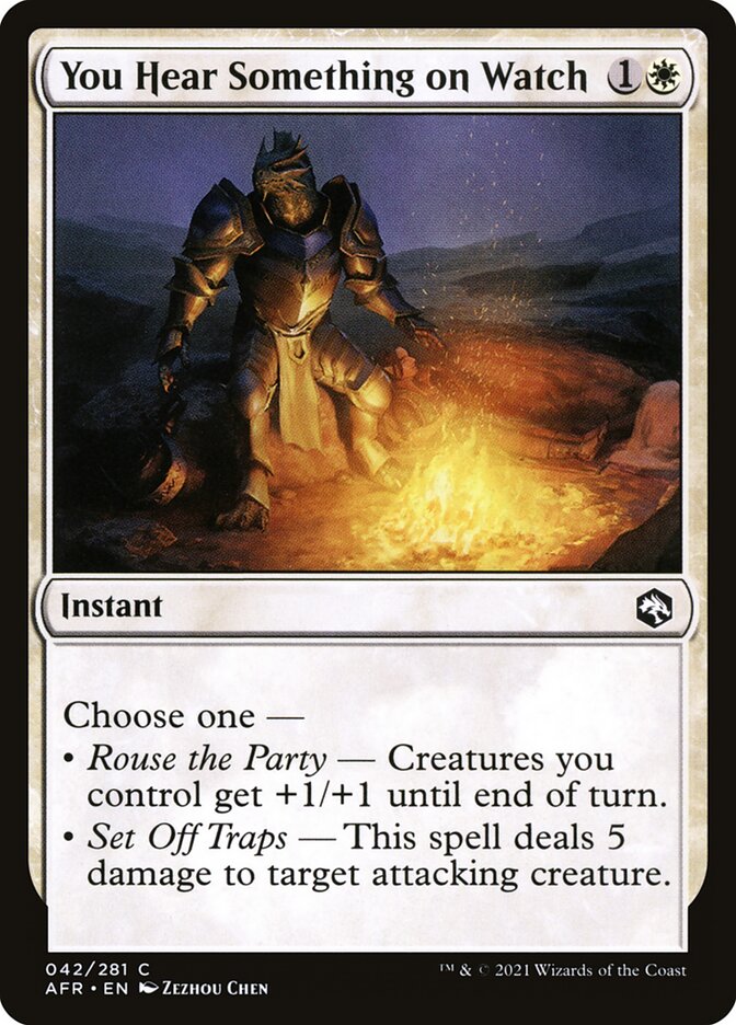 Vocês Ouvem Algo Enquanto Vigiam / You Hear Something on Watch - Magic: The Gathering - MoxLand