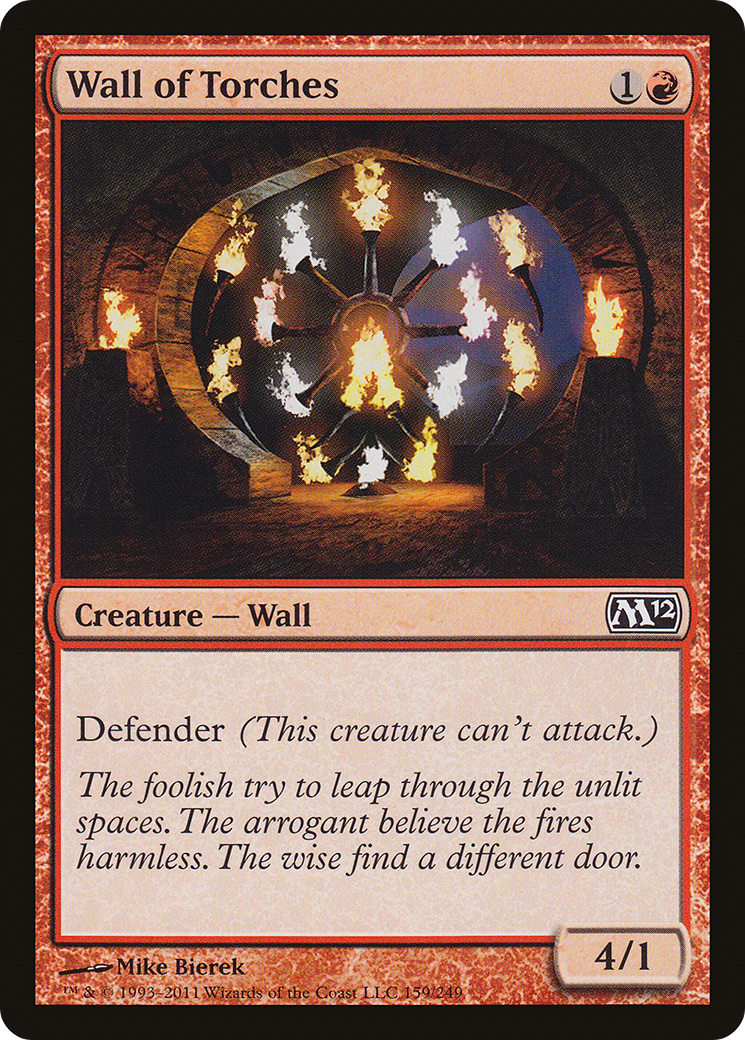 Barreira de Tochas / Wall of Torches - Magic: The Gathering - MoxLand