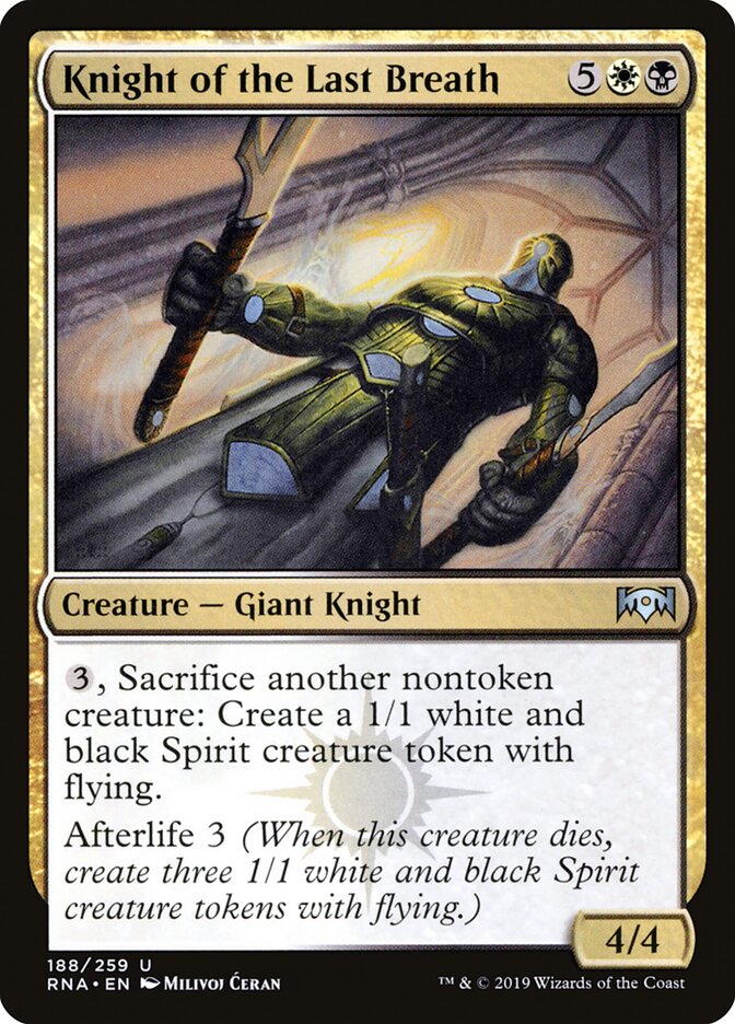 Cavaleiro do Último Suspiro / Knight of the Last Breath - Magic: The Gathering - MoxLand