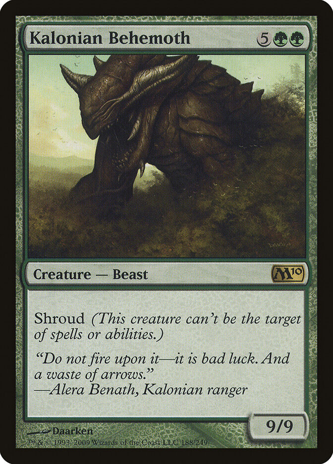 Behemoth de Kalonia / Kalonian Behemoth - Magic: The Gathering - MoxLand