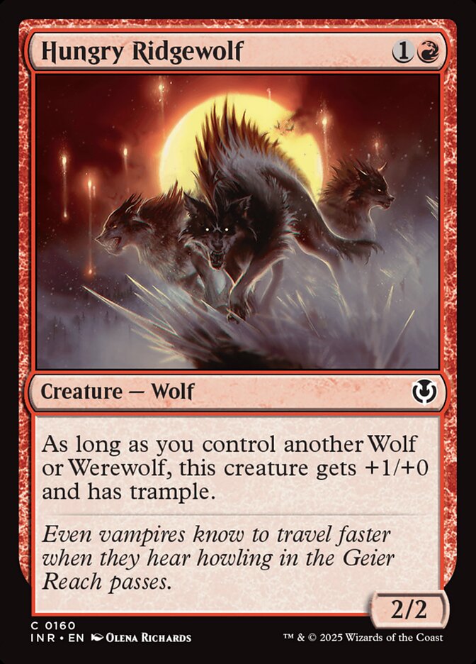 Lobo-de-crina Faminto / Hungry Ridgewolf - Magic: The Gathering - MoxLand
