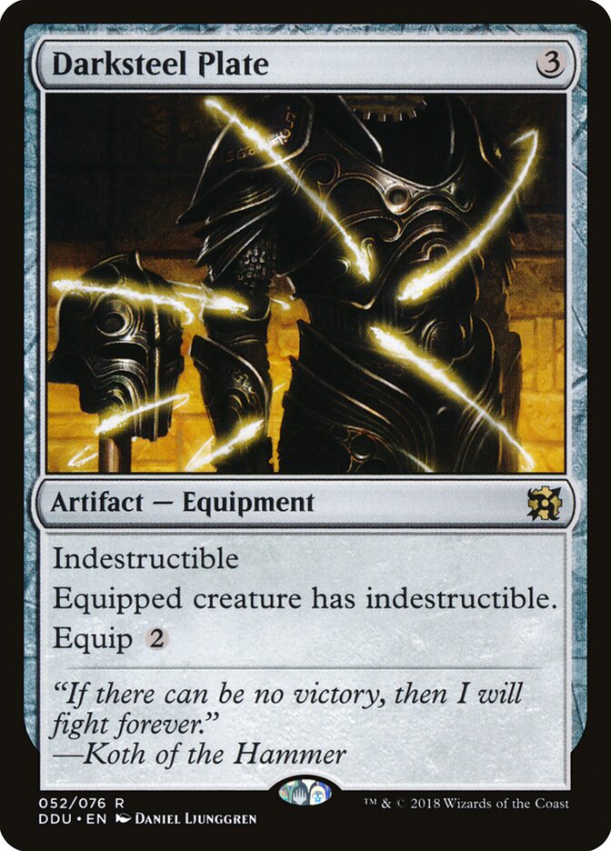 Couraça de Aço Negro / Darksteel Plate - Magic: The Gathering - MoxLand
