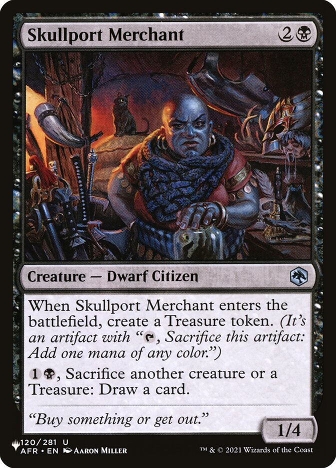 Mercadora do Porto da Caveira / Skullport Merchant - Magic: The Gathering - MoxLand