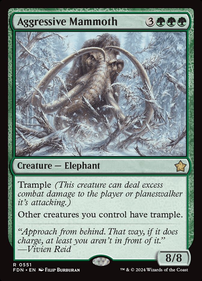 Mamute Agressivo / Aggressive Mammoth - Magic: The Gathering - MoxLand