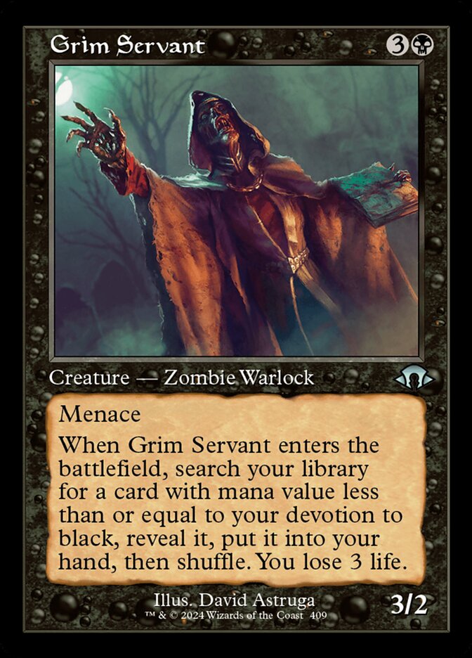 Servo Sinistro / Grim Servant - Magic: The Gathering - MoxLand