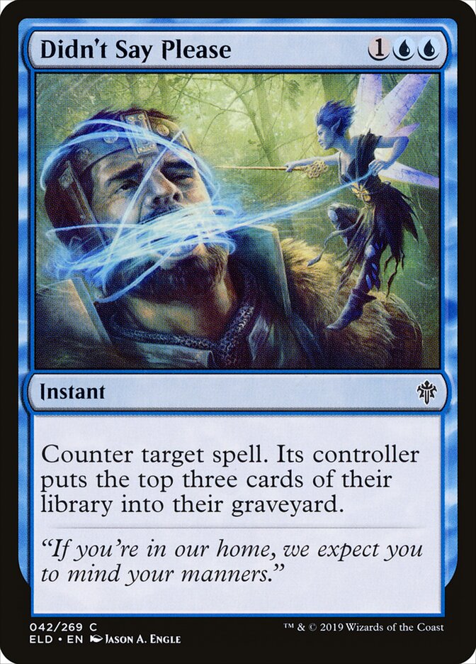 Não Disse Por Favor / Didn't Say Please - Magic: The Gathering - MoxLand