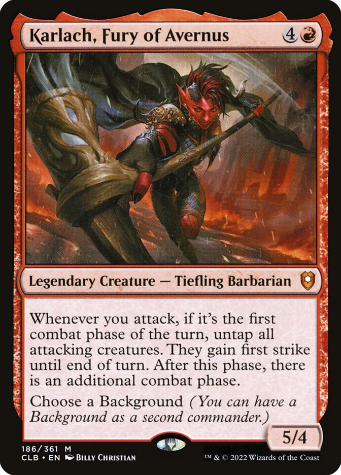 Karlach, Fúria do Avernus / Karlach, Fury of Avernus - Magic: The Gathering - MoxLand