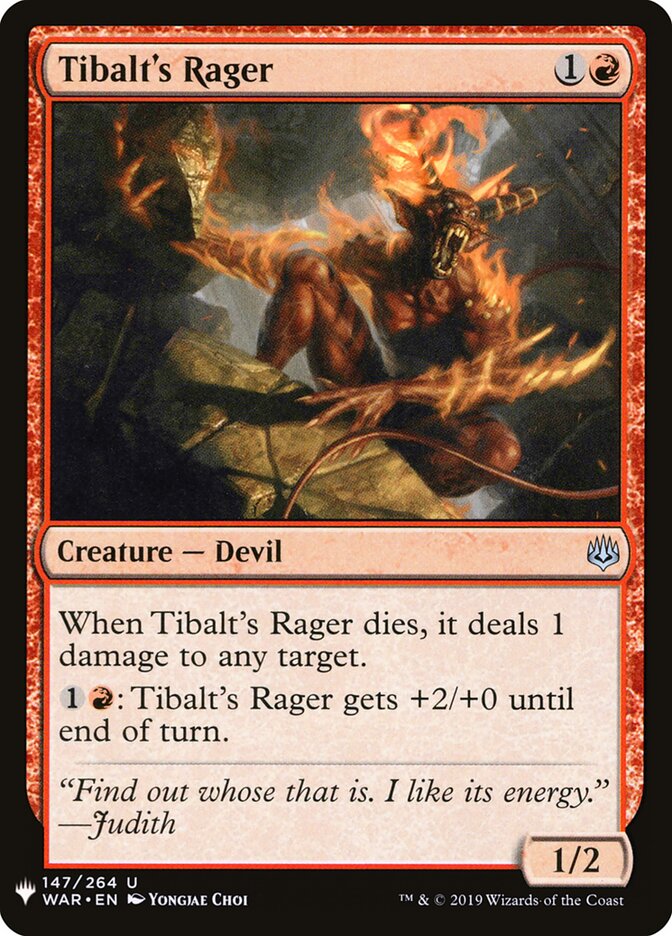 Raivoso de Tibalt / Tibalt's Rager - Magic: The Gathering - MoxLand