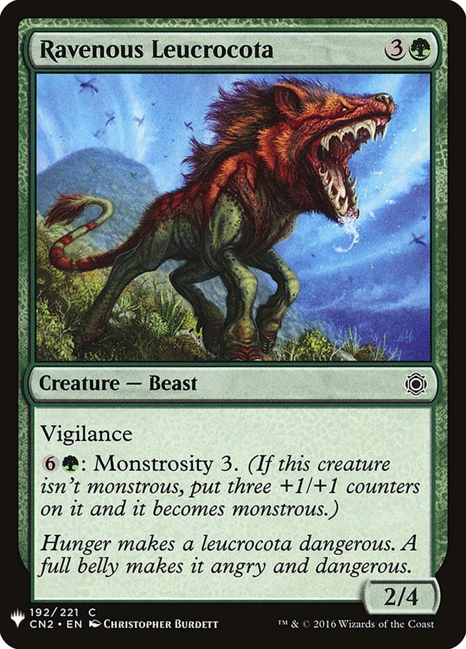 Leucrócota Voraz / Ravenous Leucrocota - Magic: The Gathering - MoxLand