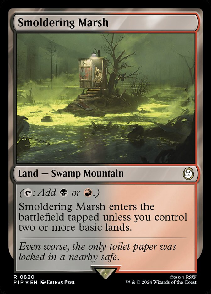 Pântano Ardente / Smoldering Marsh - Magic: The Gathering - MoxLand