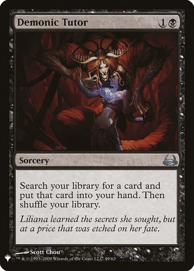 Tutor Demoníaco / Demonic Tutor - Magic: The Gathering - MoxLand
