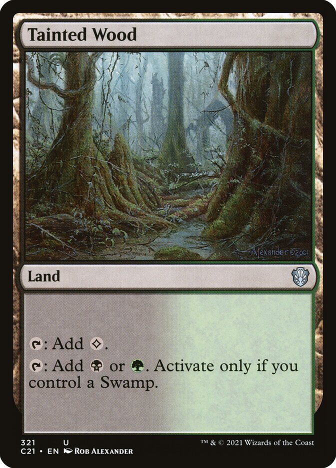 Floresta Contaminada / Tainted Wood - Magic: The Gathering - MoxLand