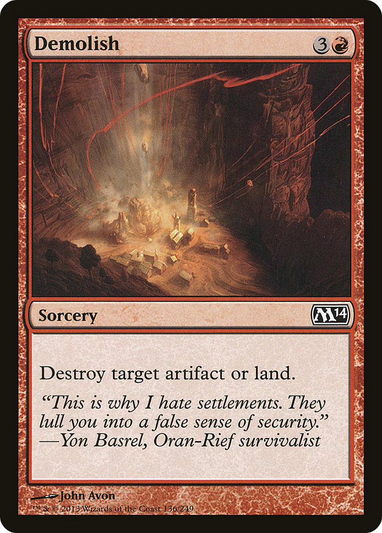 Demolir / Demolish - Magic: The Gathering - MoxLand