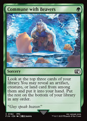 Comunhão com Castores Gigantes / Commune with Beavers - Magic: The Gathering - MoxLand