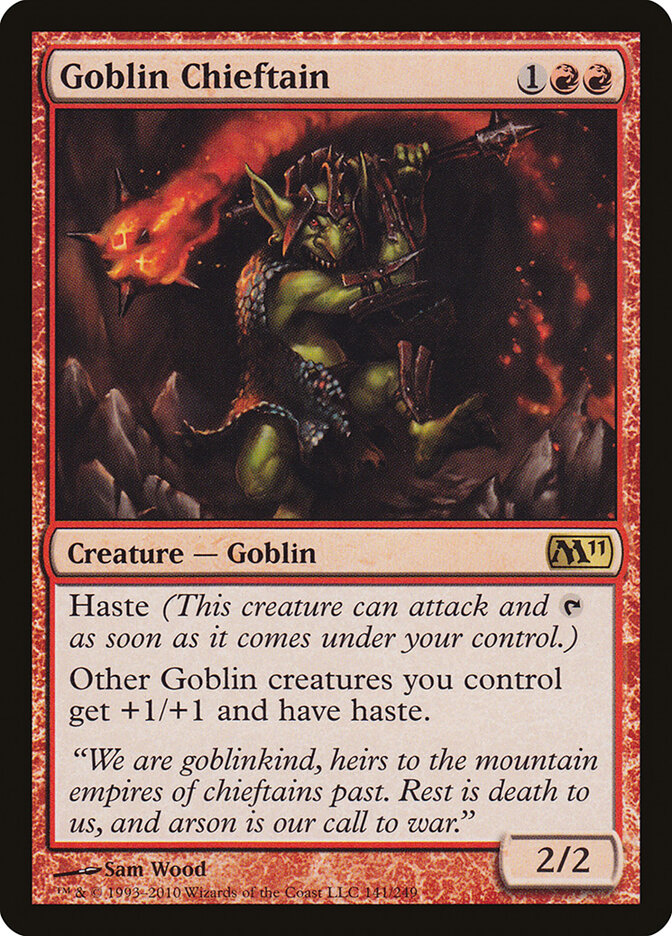 Chefe Goblin / Goblin Chieftain - Magic: The Gathering - MoxLand