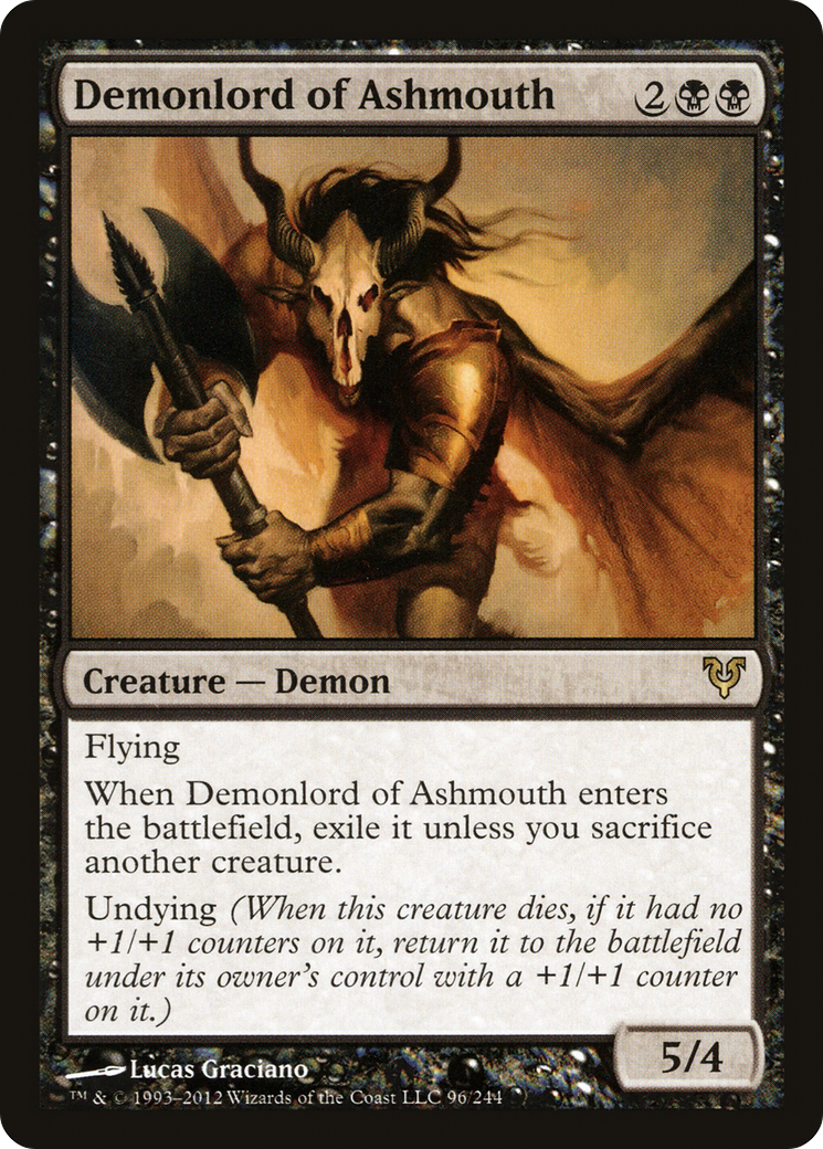 Senhor Demônio de Boca Cinzenta / Demonlord of Ashmouth - Magic: The Gathering - MoxLand