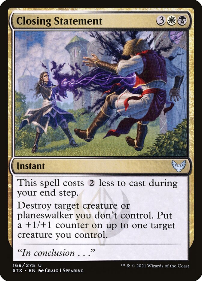 Fim da Conversa / Closing Statement - Magic: The Gathering - MoxLand