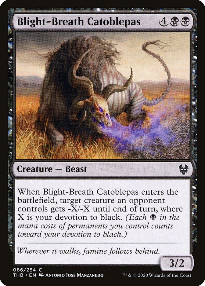 Catoblepas Hálito-de-praga / Blight-Breath Catoblepas - Magic: The Gathering - MoxLand