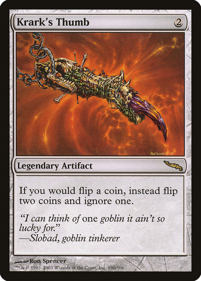 Dedão de Krark / Krark's Thumb - Magic: The Gathering - MoxLand
