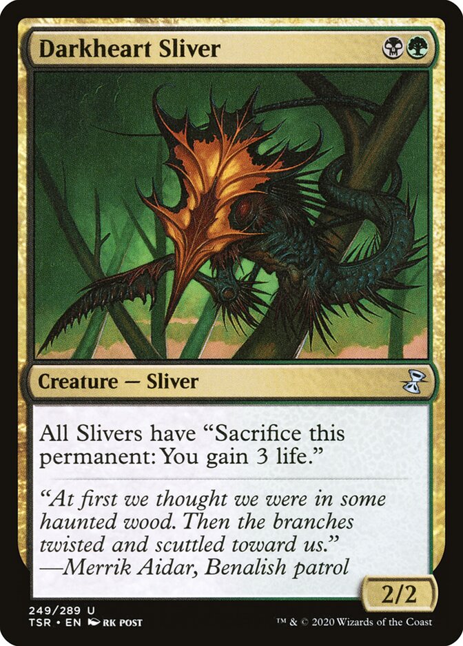 Fractius do Coração Sombrio / Darkheart Sliver - Magic: The Gathering - MoxLand
