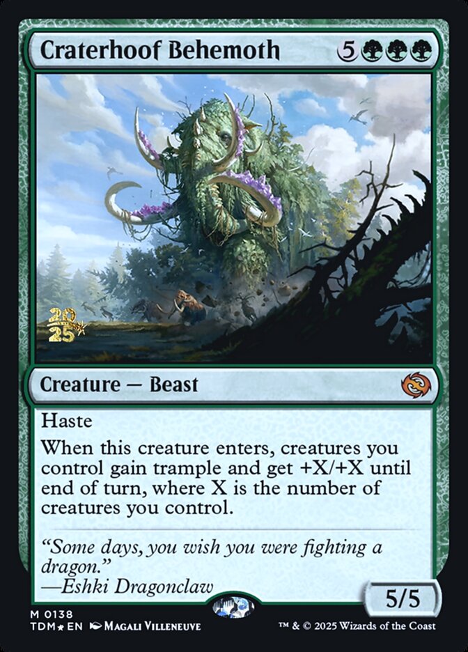 Behemoth Craterópode / Craterhoof Behemoth - Magic: The Gathering - MoxLand
