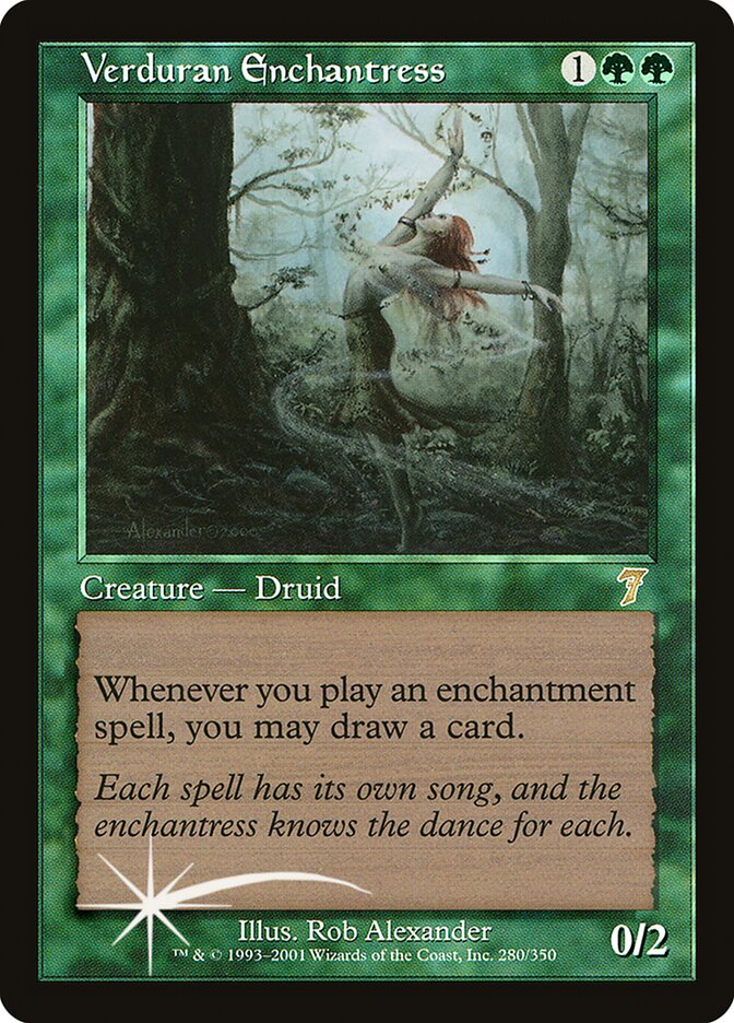 Bruxa de Verduran / Verduran Enchantress - Magic: The Gathering - MoxLand