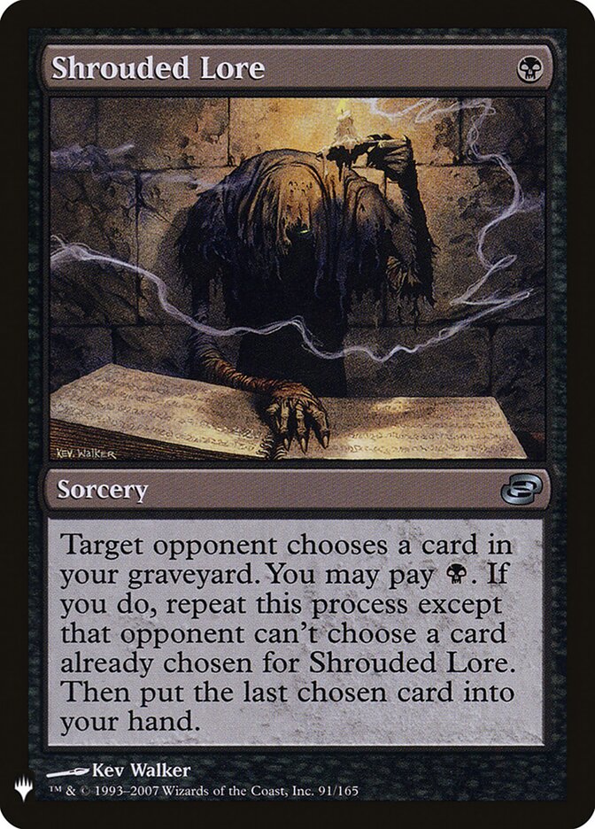 Sabedoria Oculta / Shrouded Lore - Magic: The Gathering - MoxLand