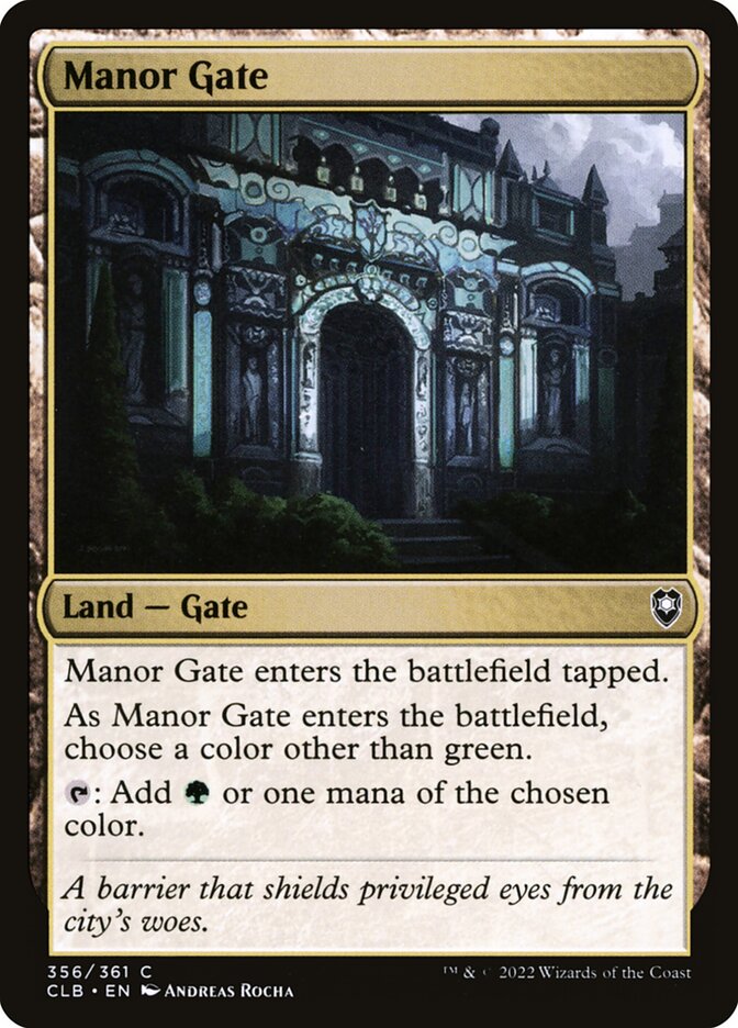Portão da Mansão / Manor Gate - Magic: The Gathering - MoxLand