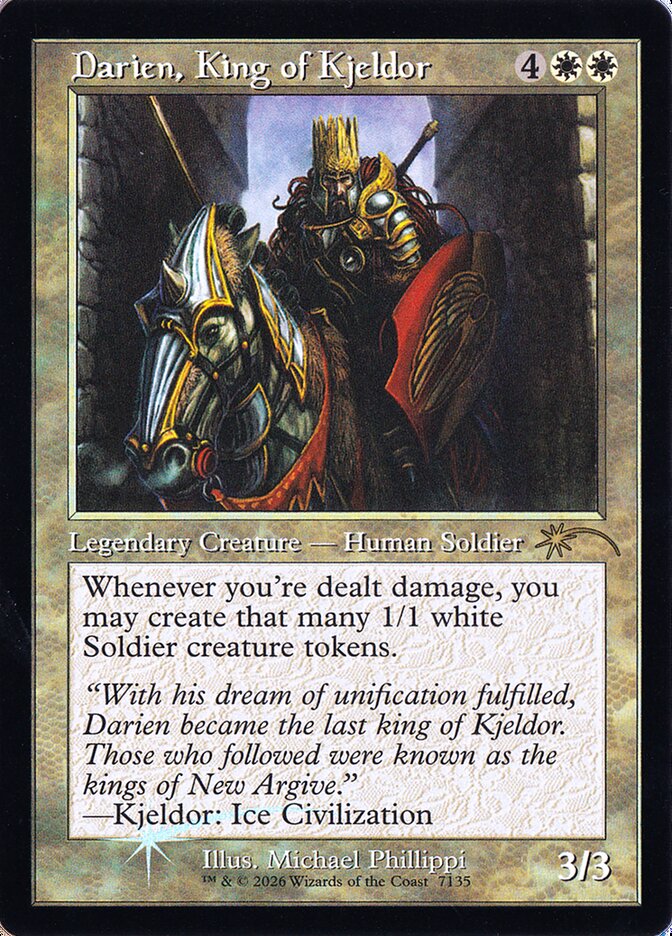 Darien, Rei de Kjeldor / Darien, King of Kjeldor - Magic: The Gathering - MoxLand