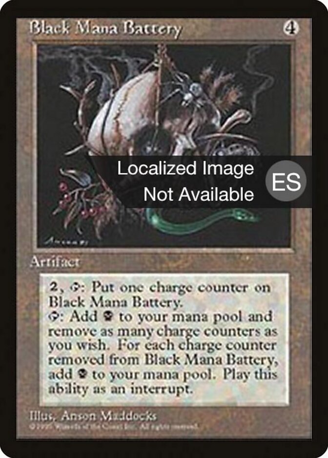 Bateria de Mana Preta / Black Mana Battery - Magic: The Gathering - MoxLand