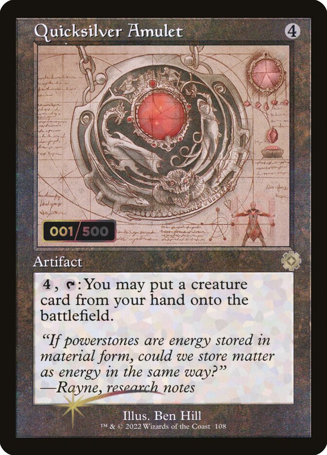 Amuleto de Prata Fluida / Quicksilver Amulet - Magic: The Gathering - MoxLand