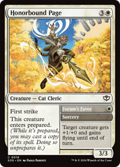Honorbound Page - Magic: The Gathering - MoxLand
