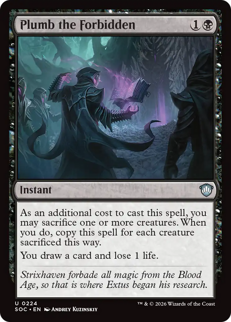 Perscrutar o Proibido / Plumb the Forbidden - Magic: The Gathering - MoxLand